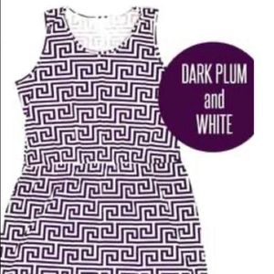 LuLaroe Summer dress- Greek key- M
